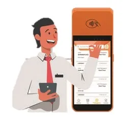 SOP Langkah 01: Petugas Membawa m-POS ke Lapak